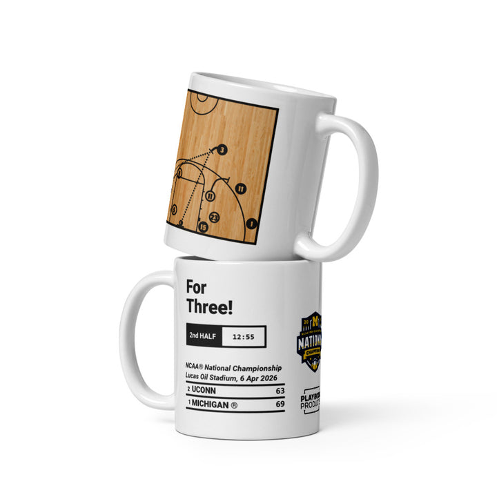 Michigan Basketball Greatest Plays Mug: For Three! (2026)