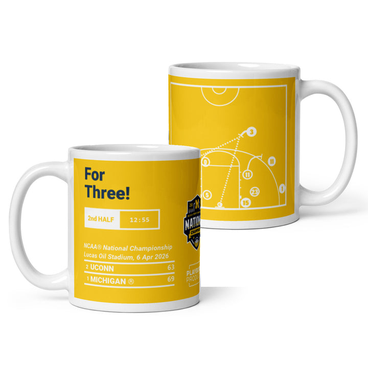 Michigan Basketball Greatest Plays Mug: For Three! (2026)