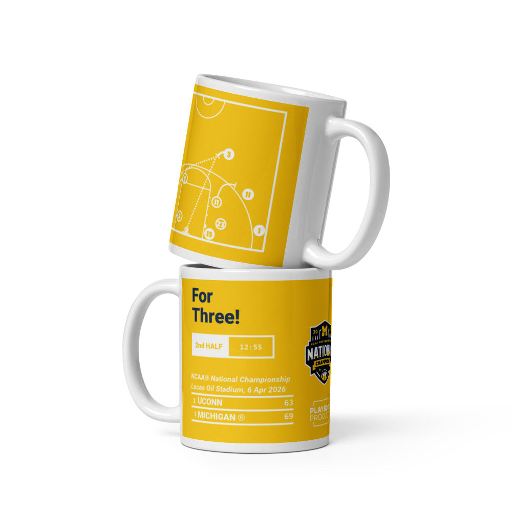 Michigan Basketball Greatest Plays Mug: For Three! (2026)