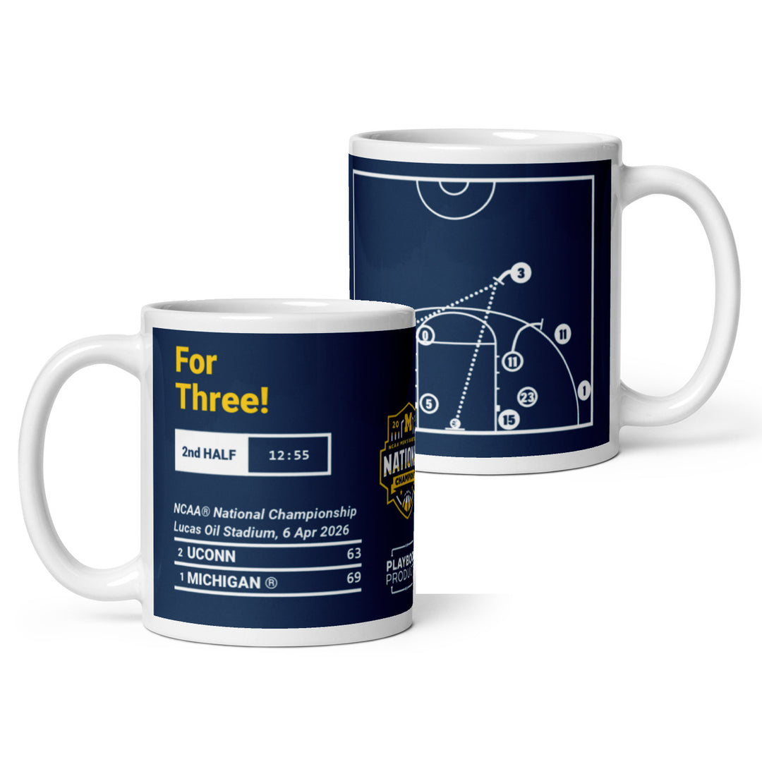 Michigan Basketball Greatest Plays Mug: For Three! (2026)
