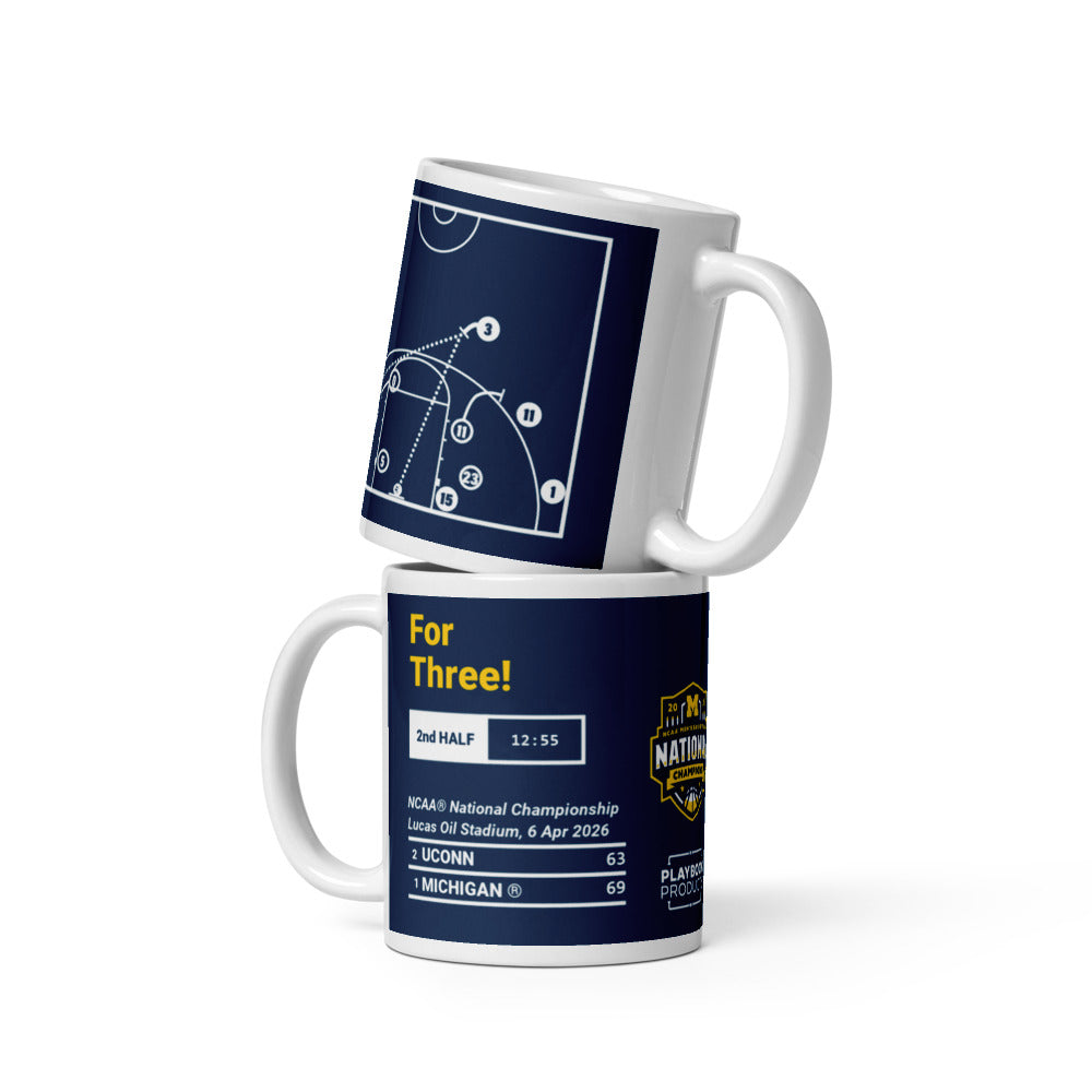 Michigan Basketball Greatest Plays Mug: For Three! (2026)