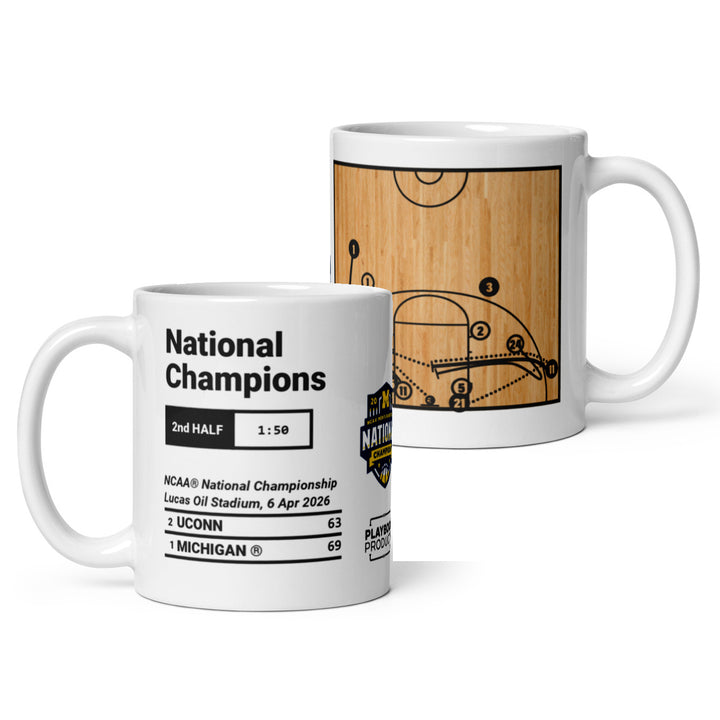 Michigan Basketball Greatest Plays Mug: National Champions (2026)