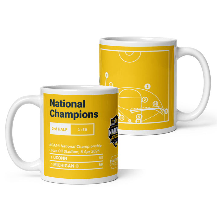Michigan Basketball Greatest Plays Mug: National Champions (2026)