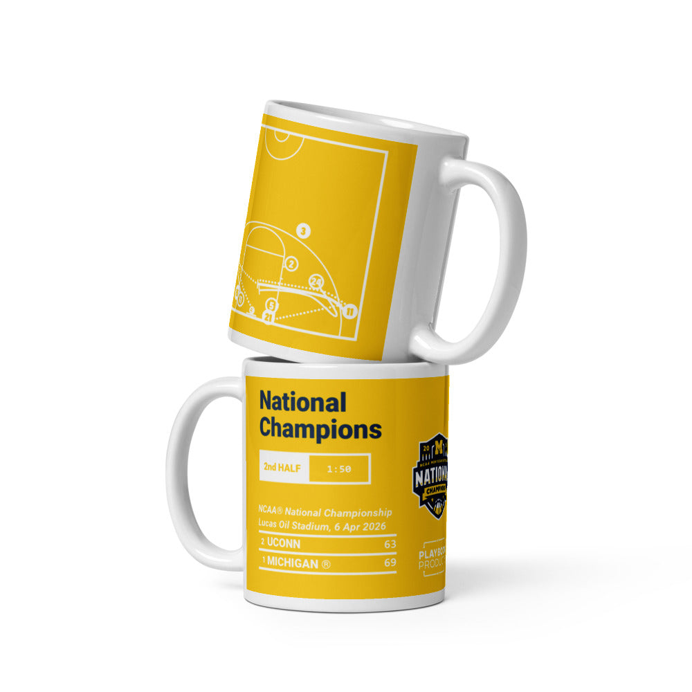 Michigan Basketball Greatest Plays Mug: National Champions (2026)
