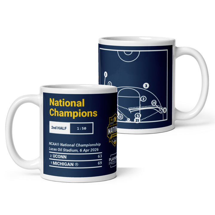 Michigan Basketball Greatest Plays Mug: National Champions (2026)