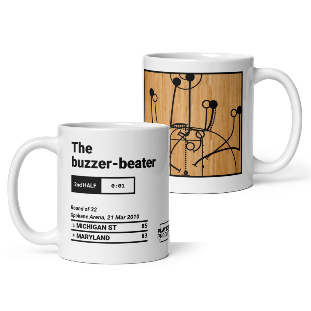 Greatest Michigan State Basketball Plays Mug: The buzzer-beater (2010)