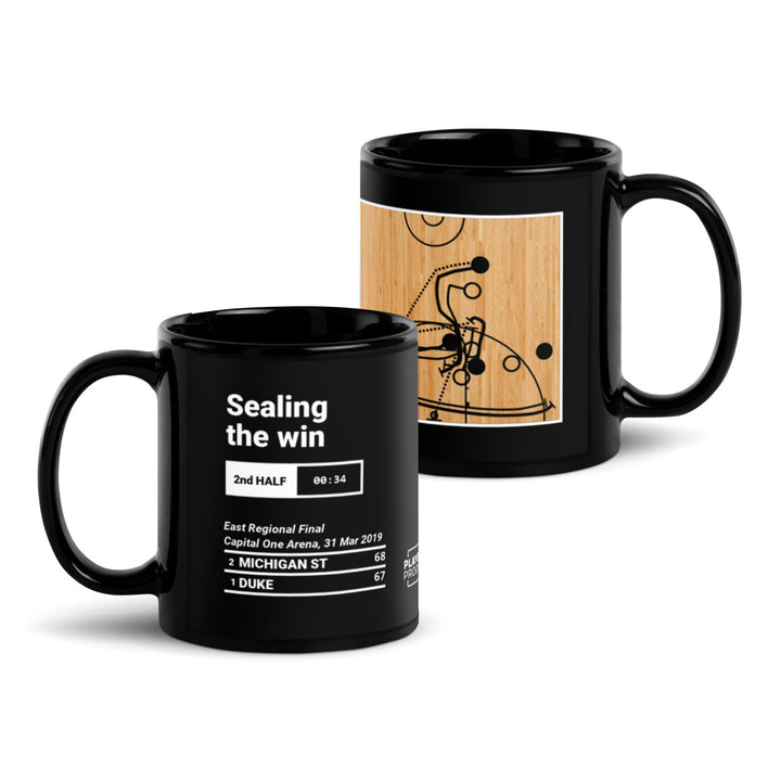 Greatest Michigan State Basketball Plays Mug: Sealing the win (2019)