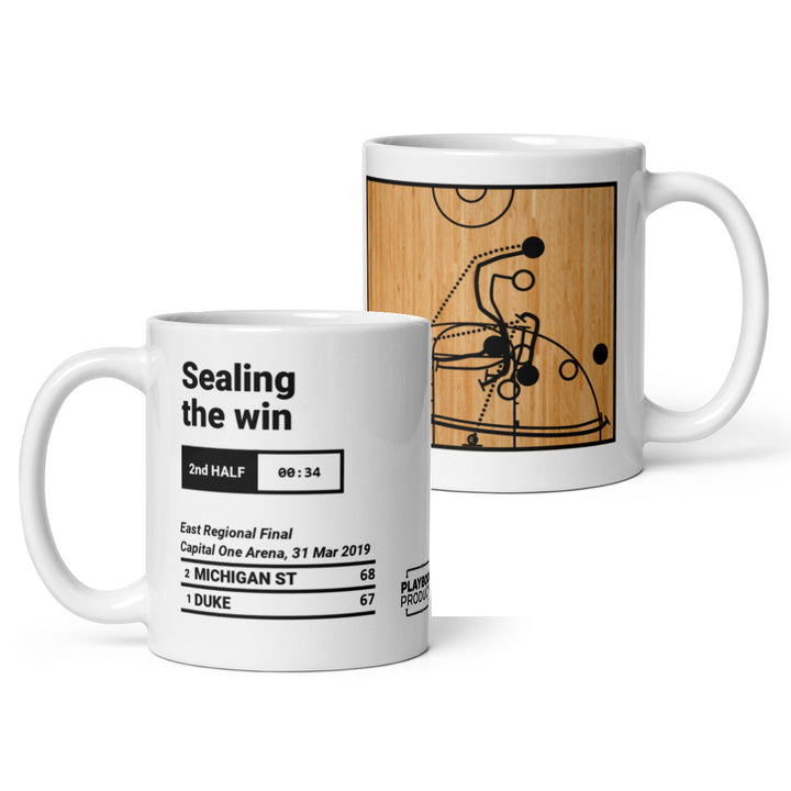 Greatest Michigan State Basketball Plays Mug: Sealing the win (2019)
