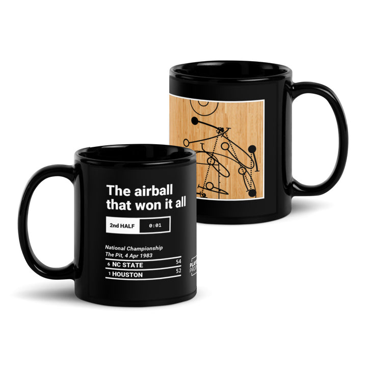 Greatest NC State Basketball Plays Mug: The airball that won it all (1983)