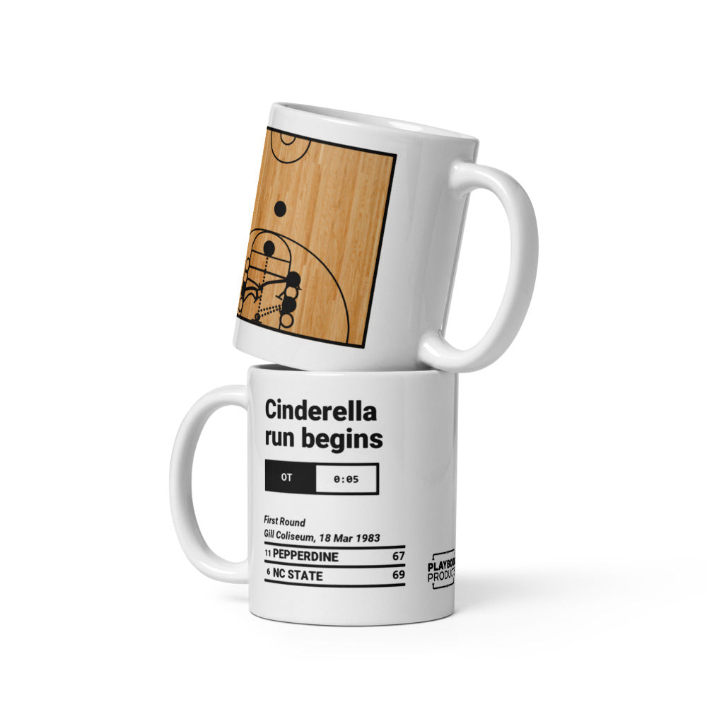 Greatest NC State Basketball Plays Mug: Cinderella run begins (1983)