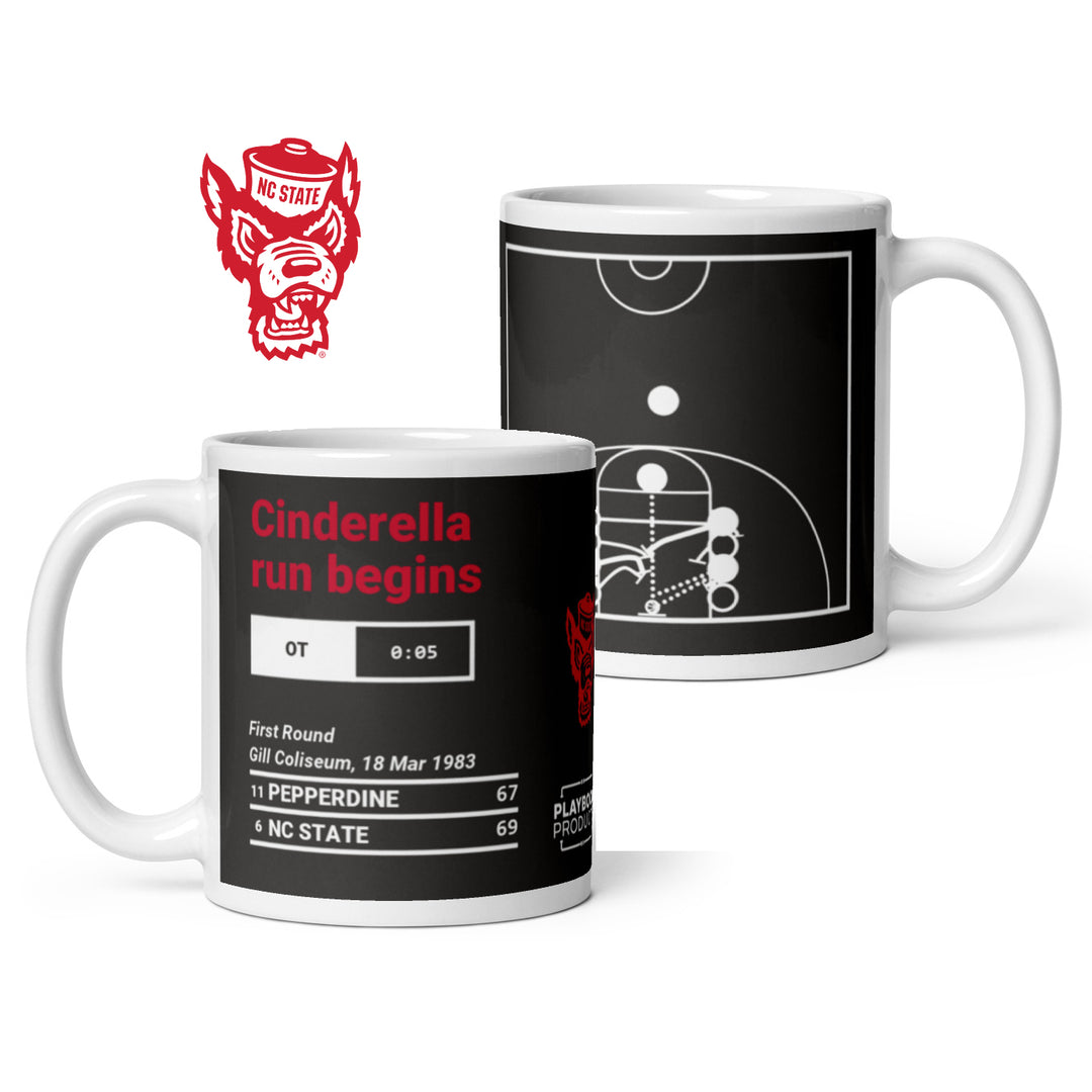 NC State Basketball Greatest Plays Mug: Cinderella run begins (1983)