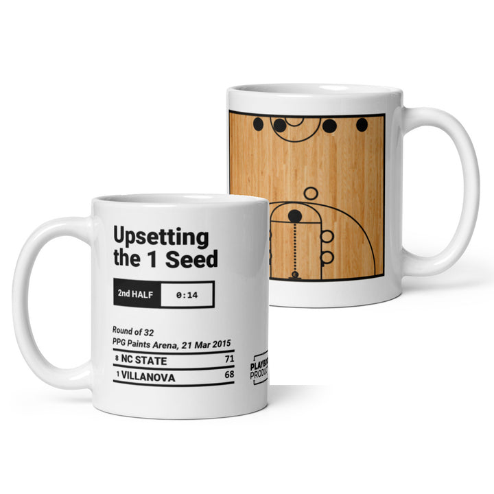 Greatest NC State Basketball Plays Mug: Upsetting the 1 Seed (2015)
