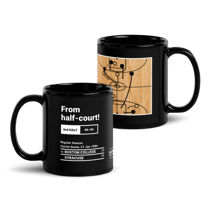 Greatest Syracuse Basketball Plays Mug: From half-court! (1984)