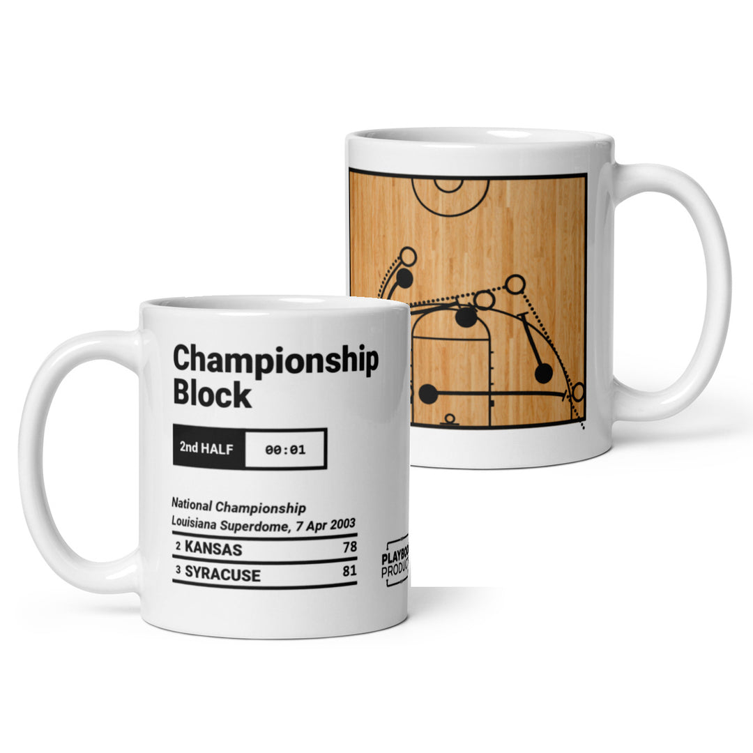 Greatest Syracuse Basketball Plays Mug: Championship Block (2003)