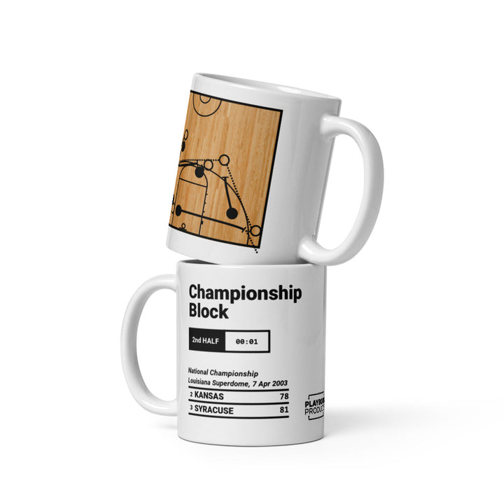 Greatest Syracuse Basketball Plays Mug: Championship Block (2003)