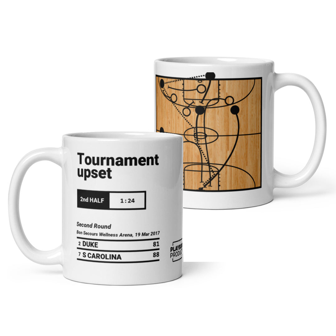 Greatest South Carolina Basketball Plays Mug: Tournament upset (2017)