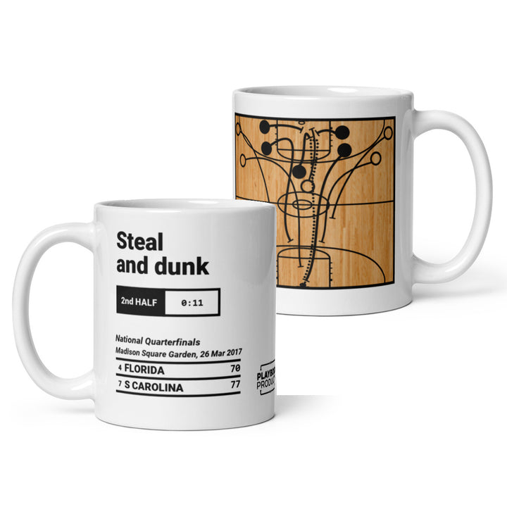 Greatest South Carolina Basketball Plays Mug: Steal and dunk (2017)