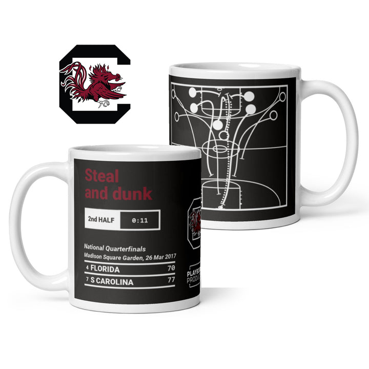 South Carolina Basketball Greatest Plays Mug: Steal and dunk (2017)