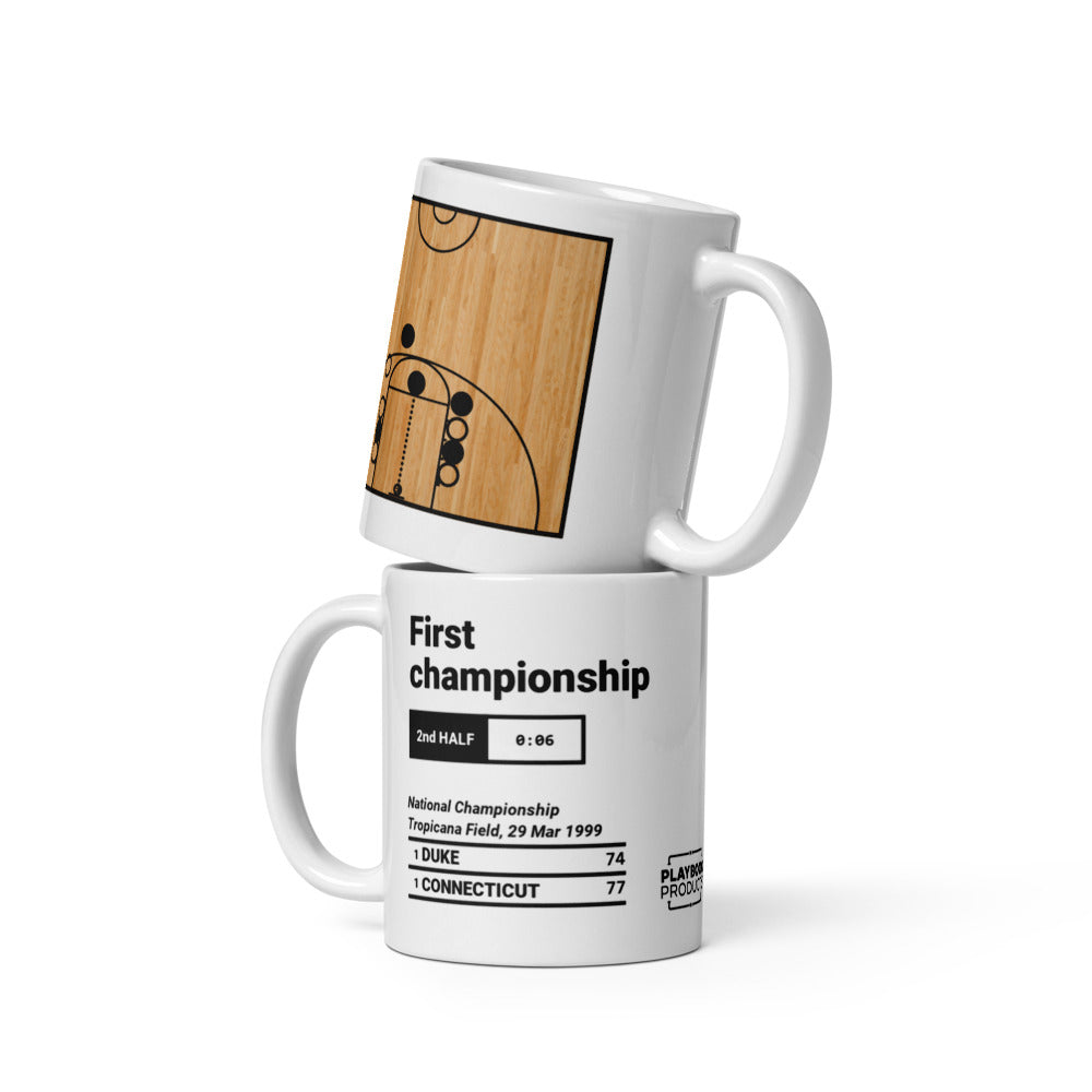 Greatest UCONN Basketball Plays Mug: First championship (1999)