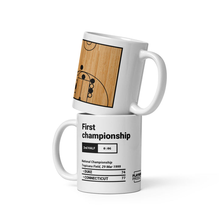 Greatest UCONN Basketball Plays Mug: First championship (1999)