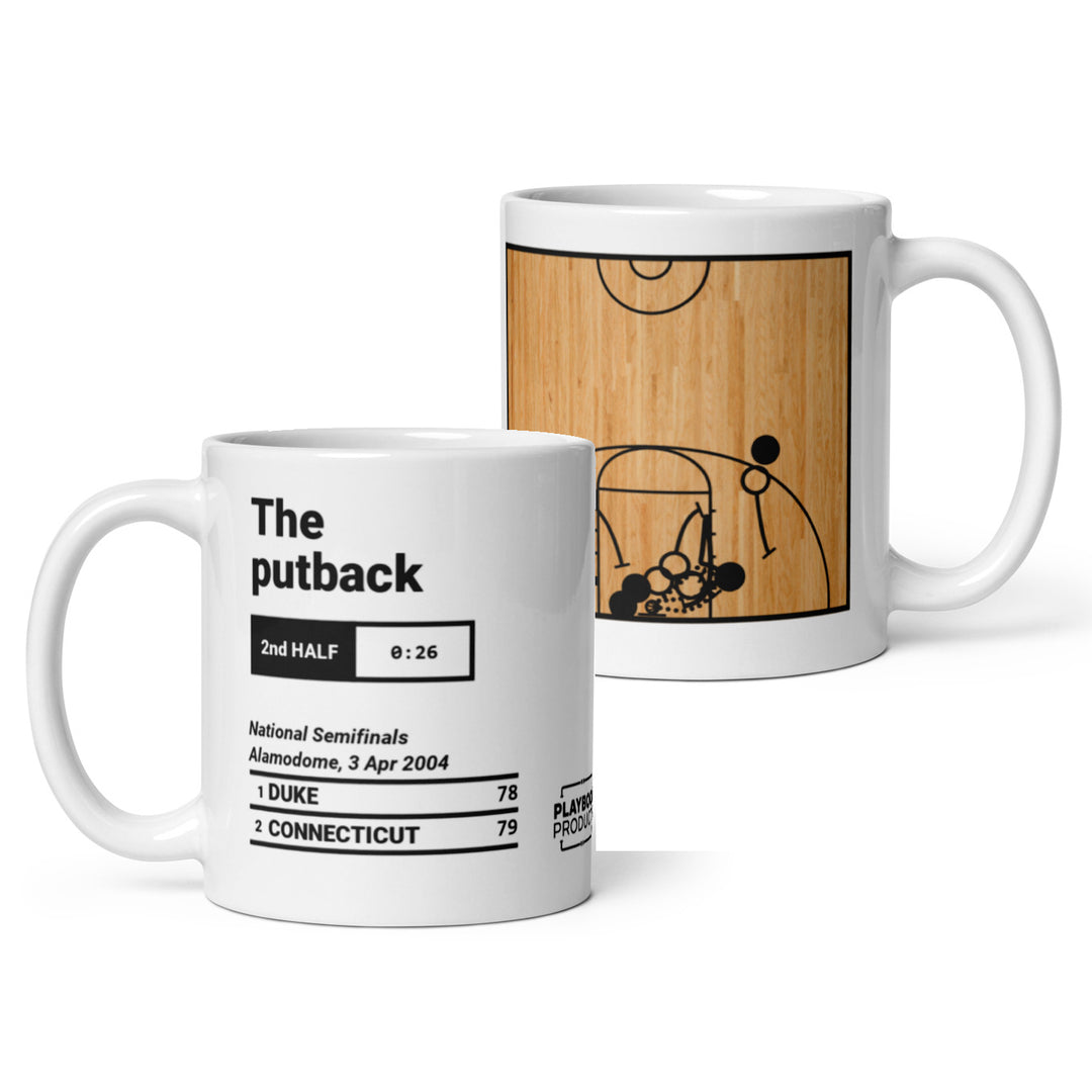 Greatest UCONN Basketball Plays Mug: The putback (2004)