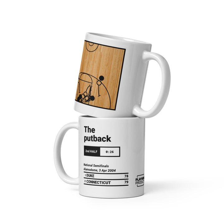 Greatest UCONN Basketball Plays Mug: The putback (2004)