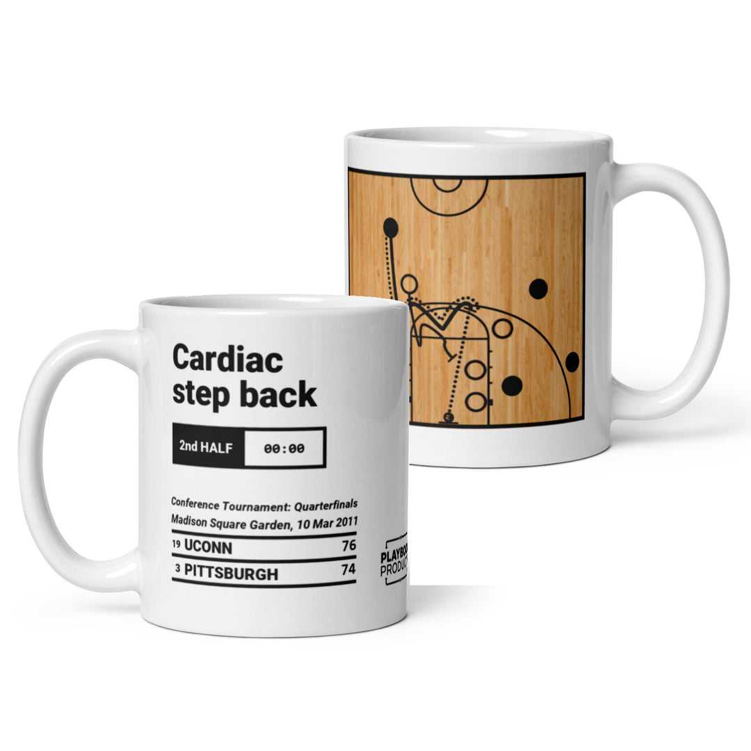 Greatest UCONN Basketball Plays Mug: Cardiac step back (2011)