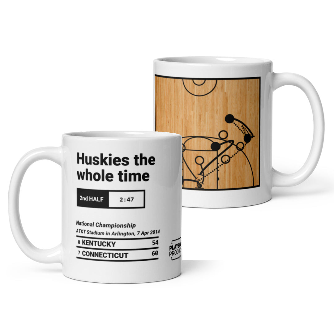 Greatest UCONN Basketball Plays Mug: Huskies the whole time (2014)