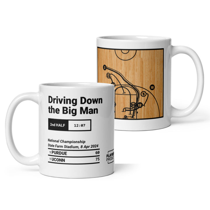 Greatest UCONN Basketball Plays Mug: Driving Down the Big Man (2024)