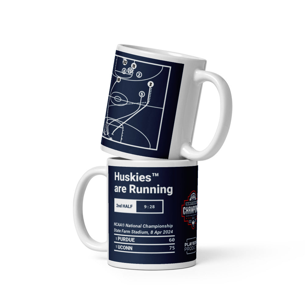 UCONN Basketball Greatest Plays Mug: Huskies™ are Running (2024)