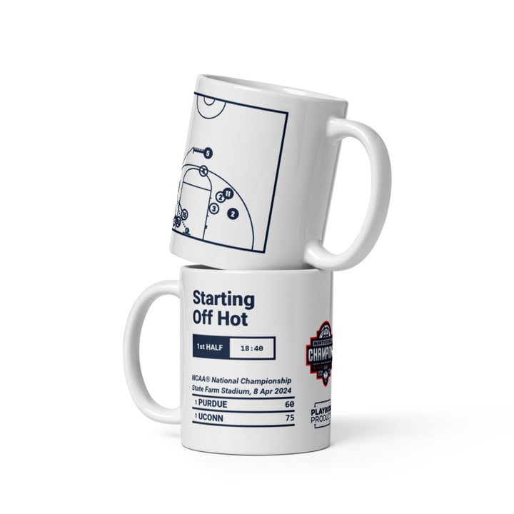 UCONN Basketball Greatest Plays Mug: Starting Off Hot (2024)