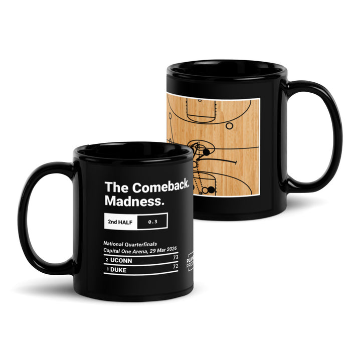 Greatest UCONN Basketball Plays Mug: The Comeback. Madness. (2026)