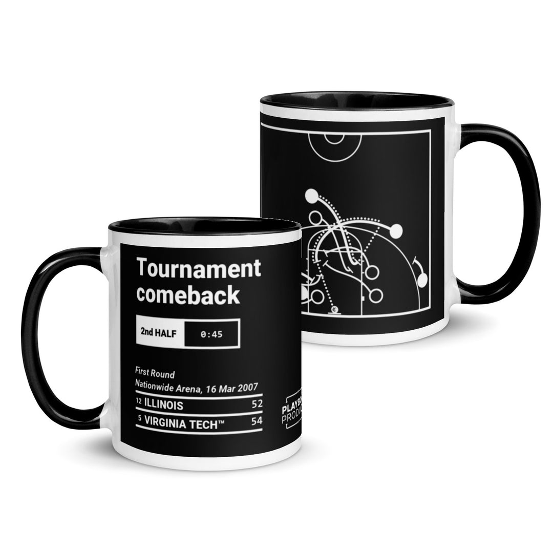 Virginia Tech Basketball Greatest Plays Mug: Tournament comeback (2007)