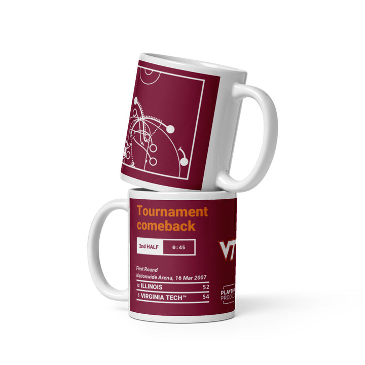 Virginia Tech Basketball Greatest Plays Mug: Tournament comeback (2007)