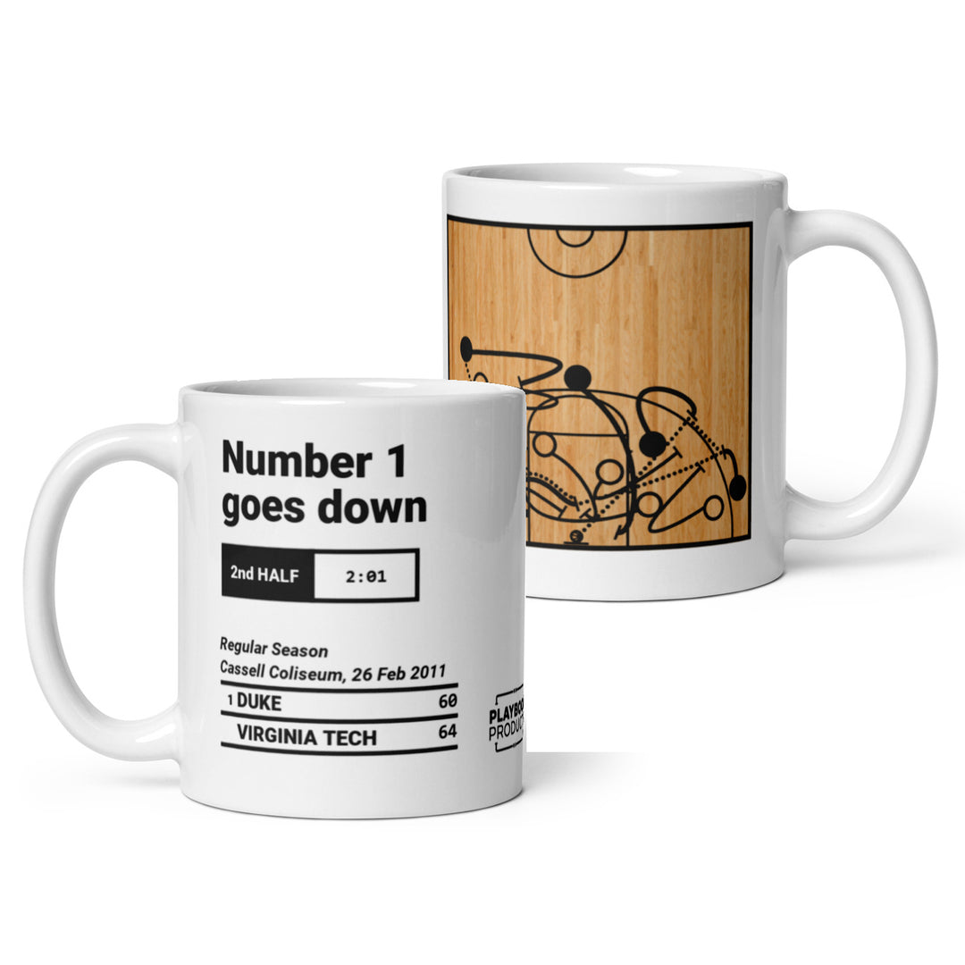 Greatest Virginia Tech Basketball Plays Mug: Number 1 goes down (2011)