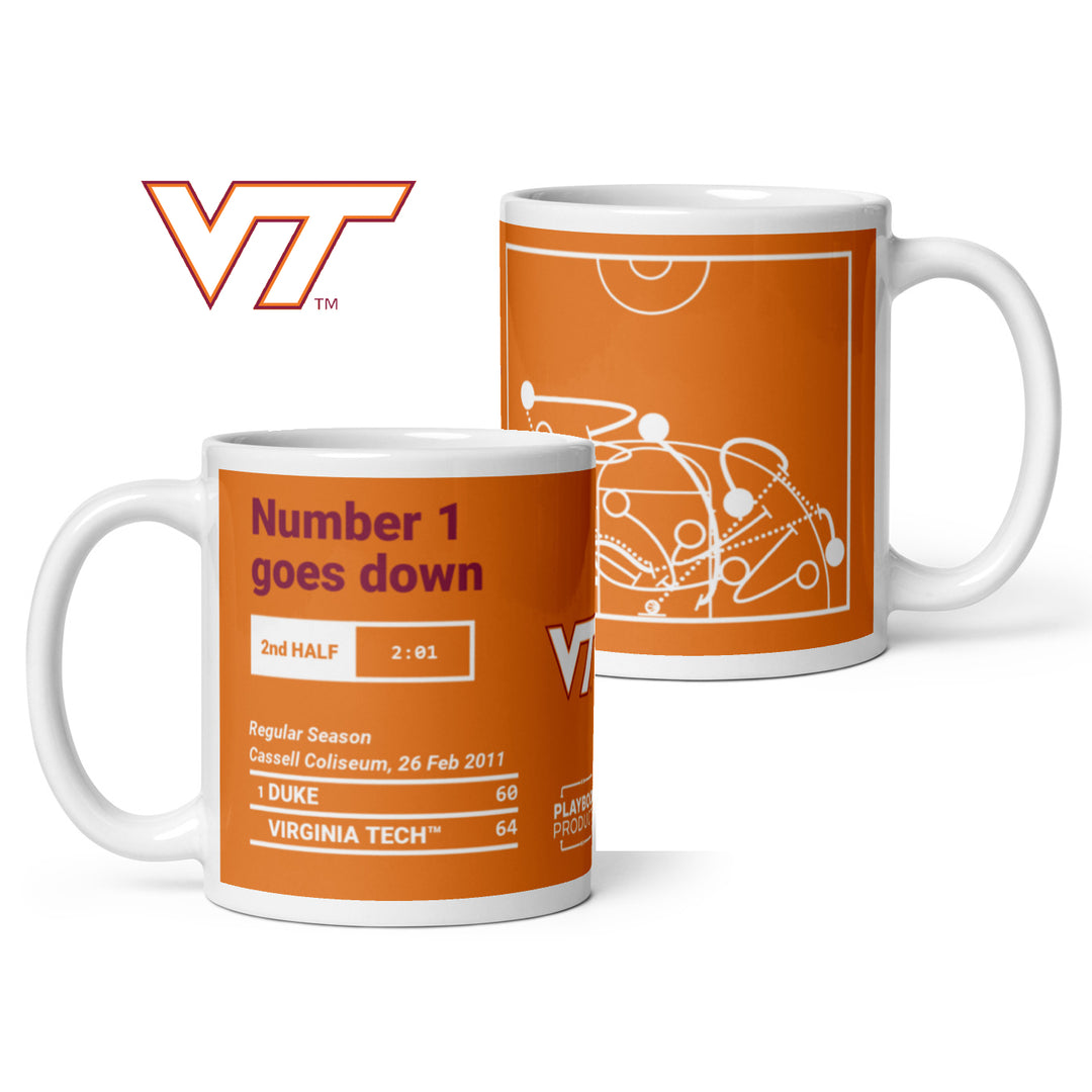 Virginia Tech Basketball Greatest Plays Mug: Number 1 goes down (2011)