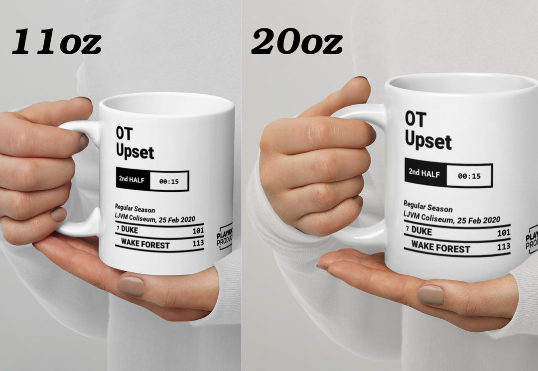 Greatest Wake Forest Basketball Plays Mug: OT Upset (2020)
