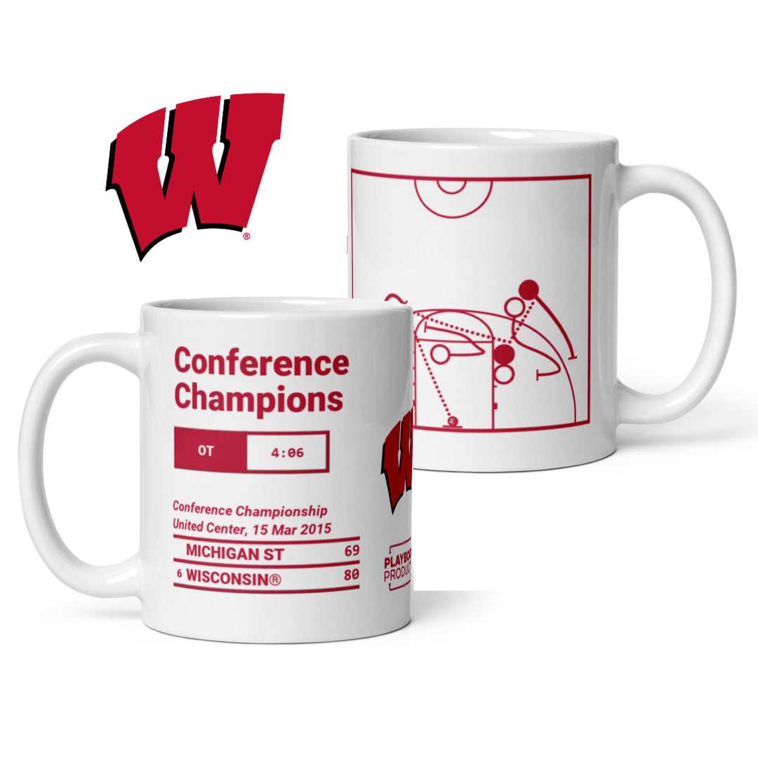 Wisconsin Basketball Greatest Plays Mug: Conference Champions (2015)