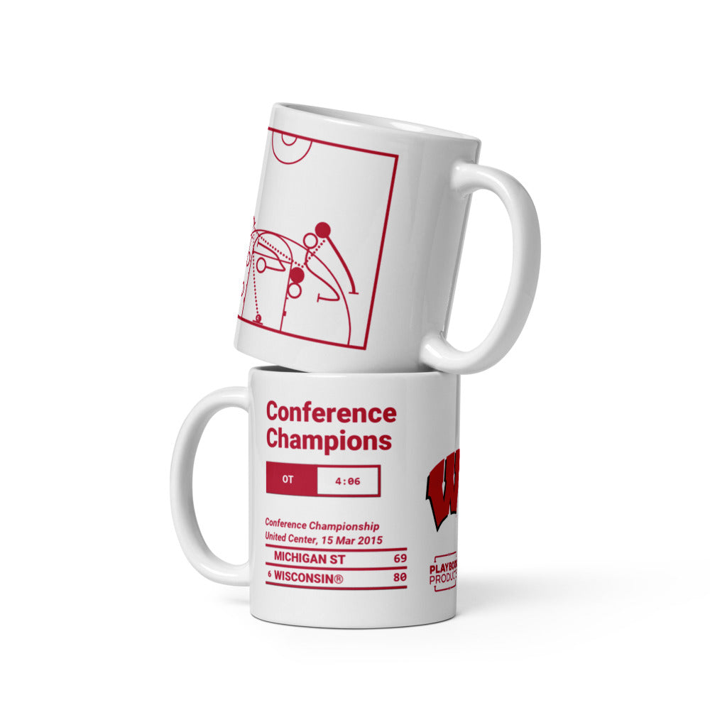 Wisconsin Basketball Greatest Plays Mug: Conference Champions (2015)