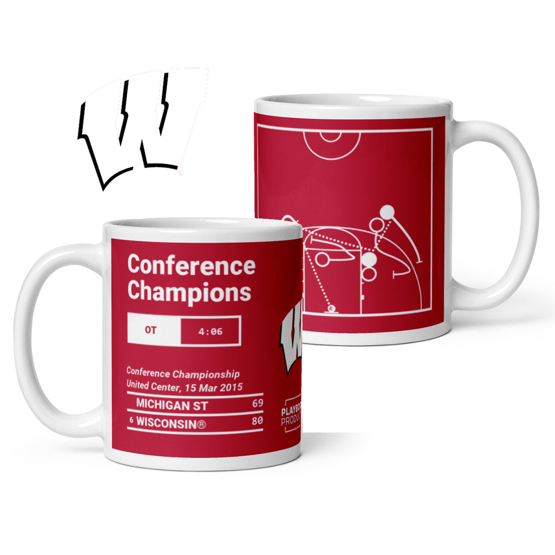 Wisconsin Basketball Greatest Plays Mug: Conference Champions (2015)