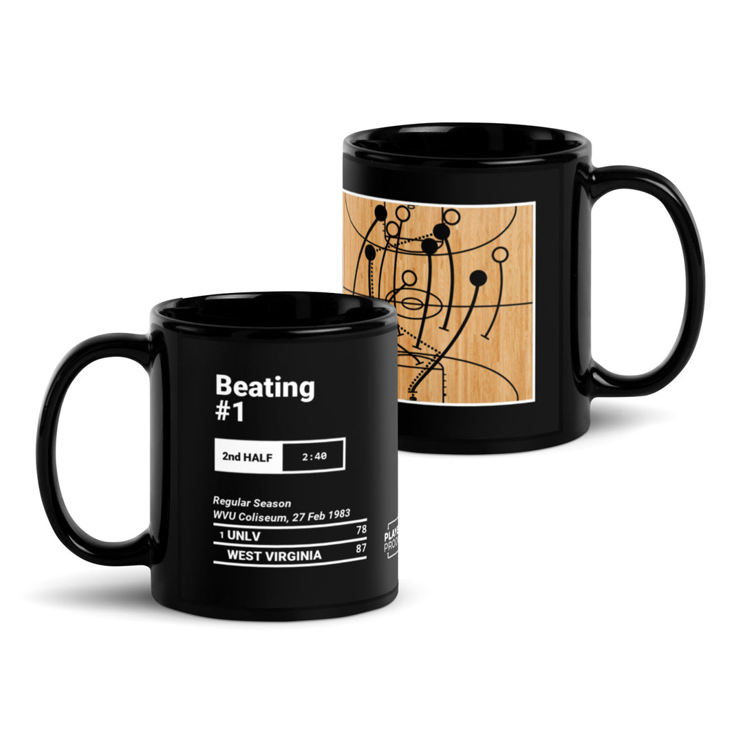 Greatest West Virginia Basketball Plays Mug: Beating #1 (1983)