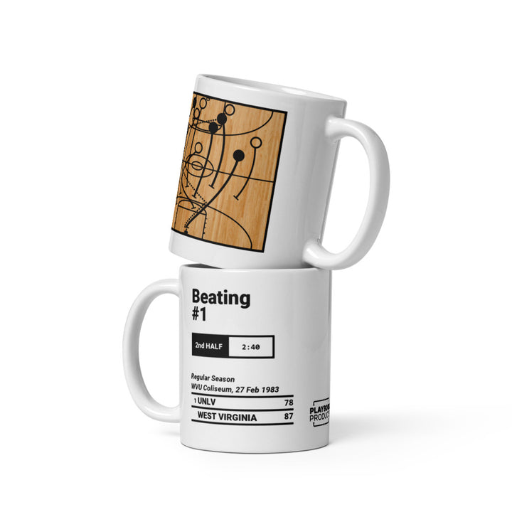 Greatest West Virginia Basketball Plays Mug: Beating #1 (1983)