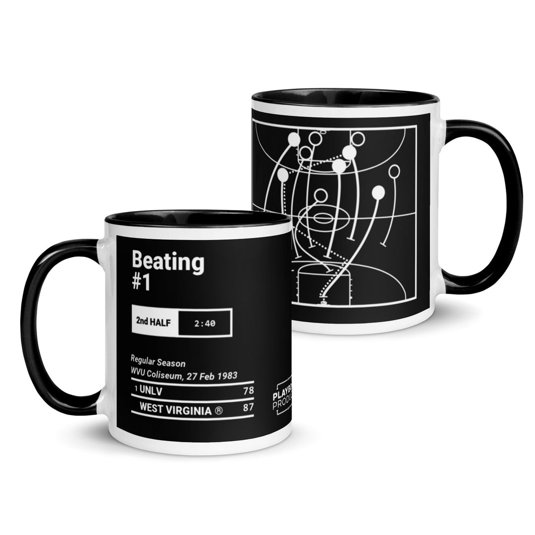 West Virginia Basketball Greatest Plays Mug: Beating #1 (1983)