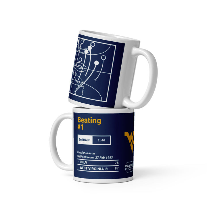 West Virginia Basketball Greatest Plays Mug: Beating #1 (1983)