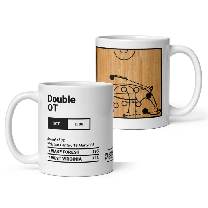 Greatest West Virginia Basketball Plays Mug: Double OT (2005)