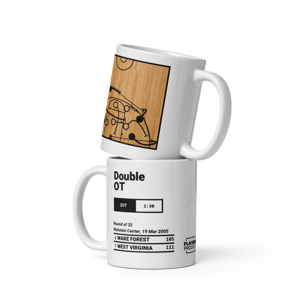 Greatest West Virginia Basketball Plays Mug: Double OT (2005)