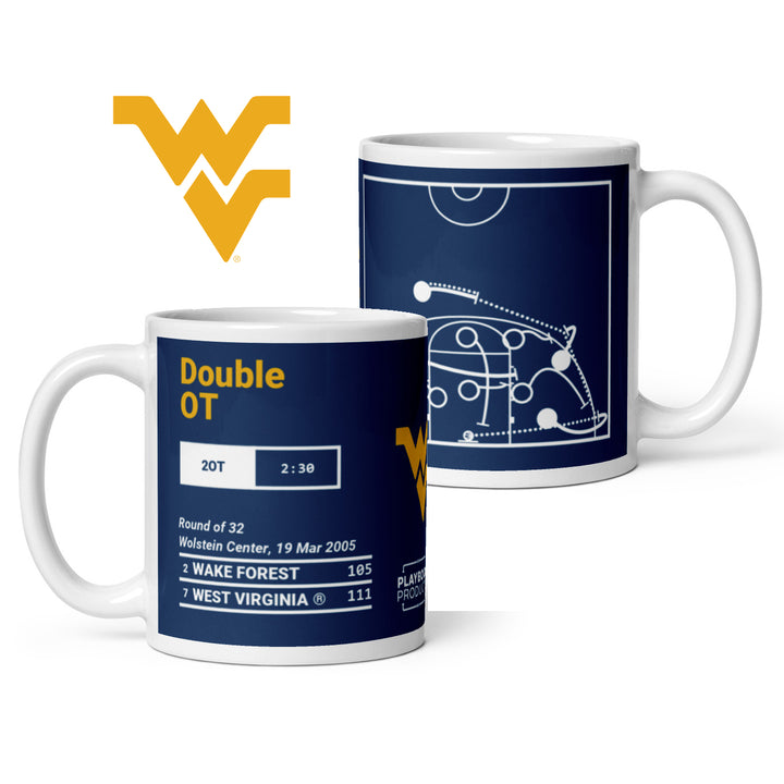 West Virginia Basketball Greatest Plays Mug: Double OT (2005)