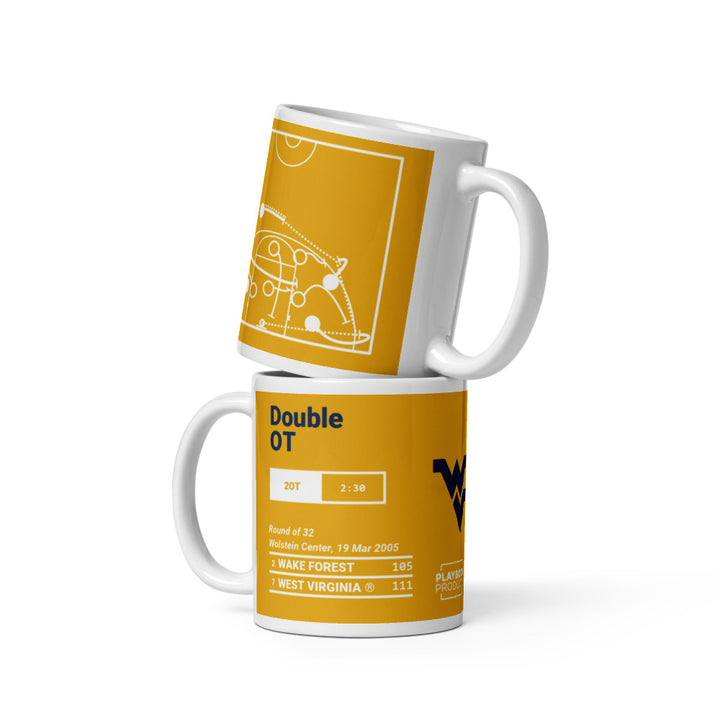 West Virginia Basketball Greatest Plays Mug: Double OT (2005)