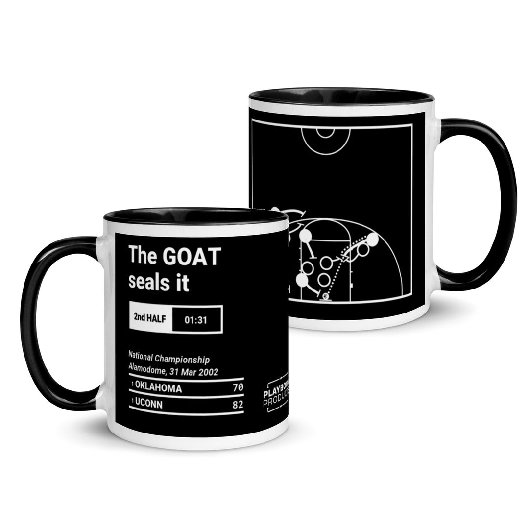 UConn Basketball Women's Greatest Plays Mug: The GOAT seals it (2002)