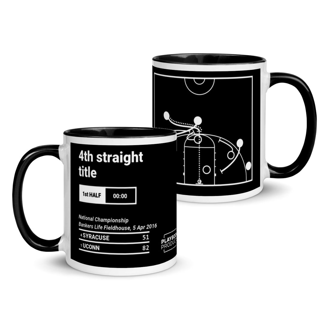 UConn Basketball Women's Greatest Plays Mug: 4th straight title (2016)